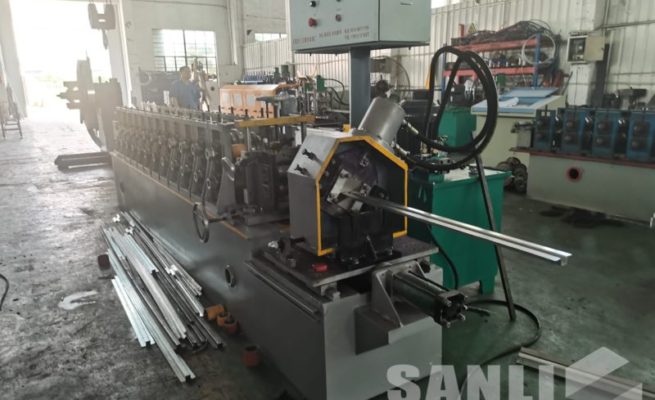 rack shelf support bar roll forming machine