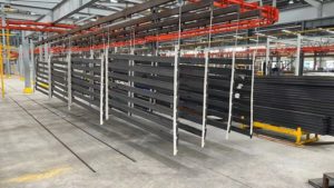 storage rack powder coating line