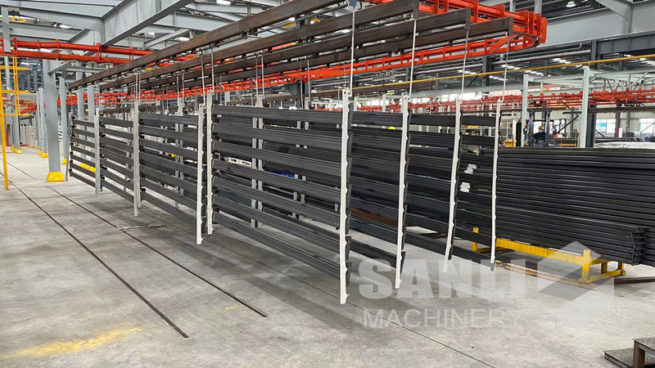 storage rack powder coating line